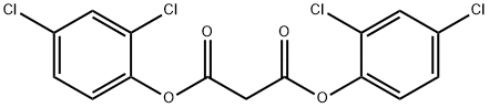 Propanedioic acid, 1,3-bis(2,4-dichlorophenyl) ester Struktur