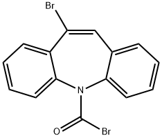 5H-Dibenz[b,f]azepine-5-carbonyl bromide, 10-bromo- Struktur