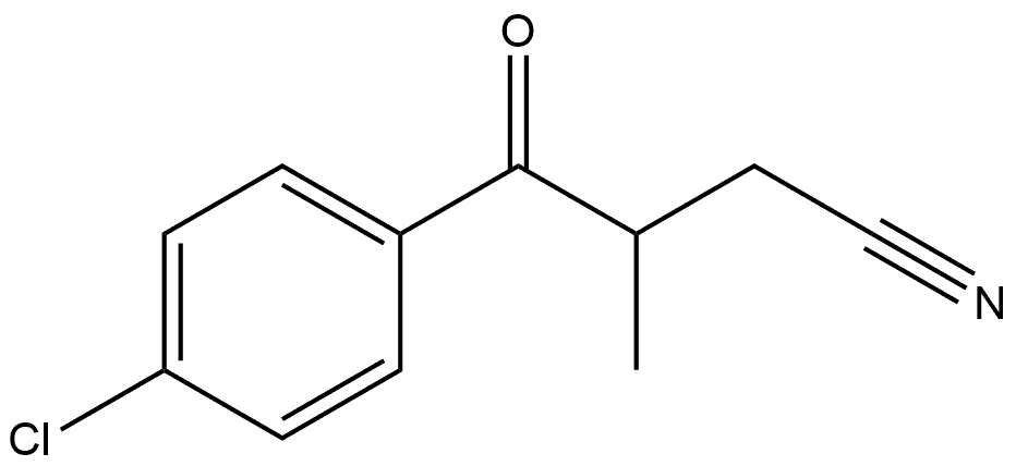 Benzenebutanenitrile, 4-chloro-β-methyl-γ-oxo-