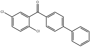 Methanone, [1,1'-biphenyl]-4-yl(2,5-dichlorophenyl)- Struktur