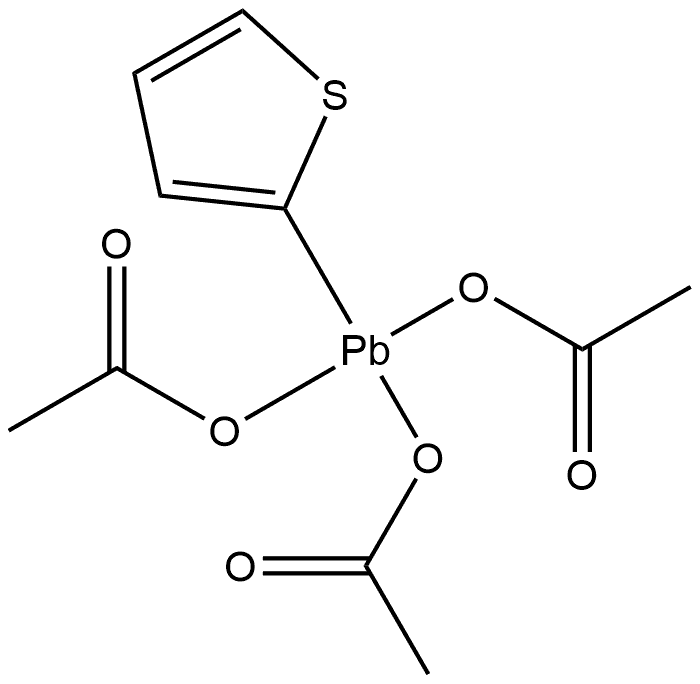 Plumbane, tris(acetyloxy)-2-thienyl- (9CI) Struktur