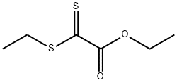 Acetic acid, 2-(ethylthio)-2-thioxo-, ethyl ester Struktur