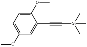 Benzene, 1,4-dimethoxy-2-[2-(trimethylsilyl)ethynyl]- Struktur