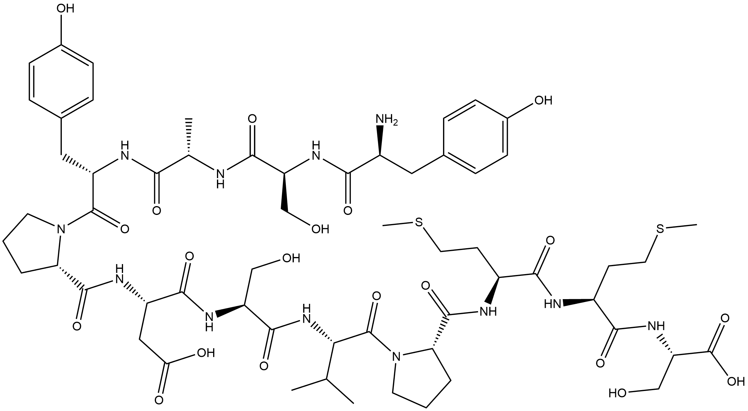 EPHRIN-A2-SELECTIVE YSA-PEPTIDE Struktur