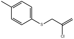 Benzene, 1-[(2-chloro-2-propen-1-yl)thio]-4-methyl- Struktur