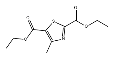 2,5-Thiazoledicarboxylic acid, 4-methyl-, 2,5-diethyl ester Struktur