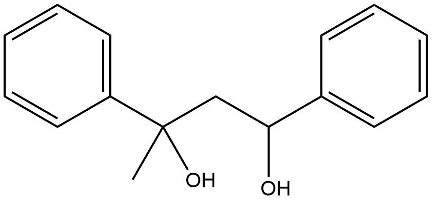 1,3-Diphenyl-1,3-butanediol Struktur