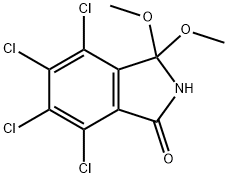 1H-Isoindol-1-one, 4,5,6,7-tetrachloro-2,3-dihydro-3,3-dimethoxy- Struktur