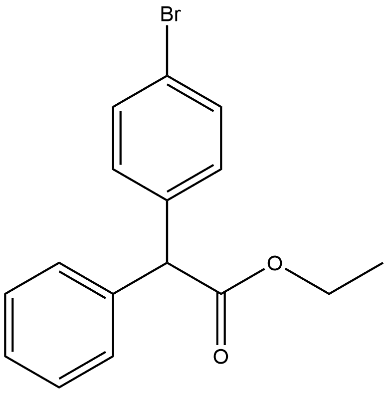 Benzeneacetic acid, 4-bromo-α-phenyl-, ethyl ester Struktur