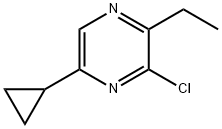 Pyrazine, 3-chloro-5-cyclopropyl-2-ethyl- Struktur