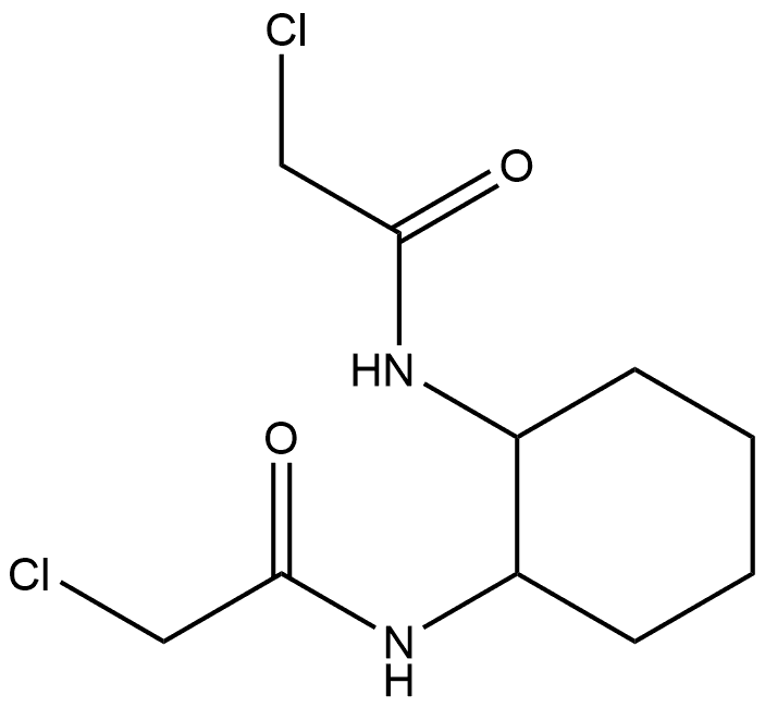 Acetamide, N,N'-(1R,2R)-1,2-cyclohexanediylbis[2-chloro- Struktur