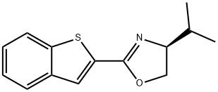 Oxazole, 2-benzo[b]thien-2-yl-4,5-dihydro-4-(1-methylethyl)-, (4S)- Struktur