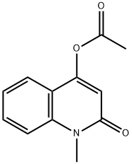 2(1H)-Quinolinone, 4-(acetyloxy)-1-methyl- Struktur