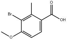 Benzoic acid, 3-bromo-4-methoxy-2-methyl- Struktur