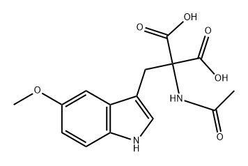 Propanedioic acid, 2-(acetylamino)-2-[(5-methoxy-1H-indol-3-yl)methyl]-