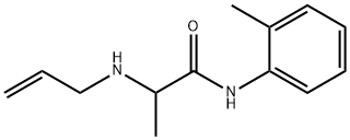 Propanamide, N-(2-methylphenyl)-2-(2-propen-1-ylamino)- Struktur