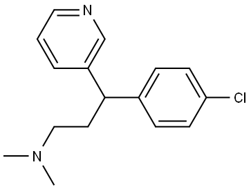 chlorpheniramine Struktur