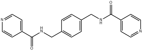 4-Pyridinecarboxamide, N,N'-[1,4-phenylenebis(methylene)]bis- (9CI) Struktur