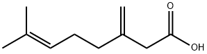 6-Octenoic acid, 7-methyl-3-methylene- Struktur