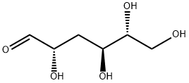 D-arabino-Hexose, 3-deoxy- Struktur