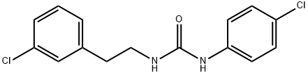 Urea, N-(4-chlorophenyl)-N'-[2-(3-chlorophenyl)ethyl]- Struktur