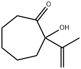 Cycloheptanone, 2-hydroxy-2-(1-methylethenyl)- Struktur