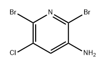 3-Pyridinamine, 2,6-dibromo-5-chloro- Struktur