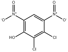 2,3-dichloro-4,6-dinitrophenol Struktur