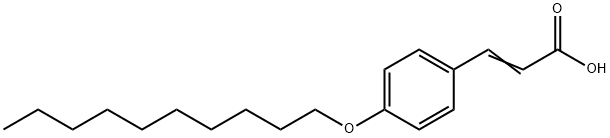 2-Propenoic acid, 3-[4-(decyloxy)phenyl]- Struktur