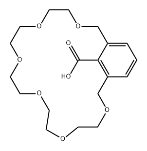 3,6,9,12,15,18-Hexaoxabicyclo[18.3.1]tetracosa-1(24),20,22-triene-24-carboxylic acid Struktur