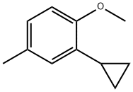 2-Cyclopropyl-4-methylanisole Struktur