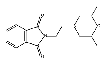 1H-Isoindole-1,3(2H)-dione, 2-[2-(2,6-dimethyl-4-morpholinyl)ethyl]- Struktur