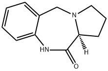 11H-Pyrrolo[2,1-c][1,4]benzodiazepin-11-one, 1,2,3,5,10,11a-hexahydro-, (11aS)- Struktur