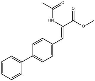 METHYL(2Z)-2-(ACETYLAMINO)-3-(BIPHENYL-4-YL)-2-PROPENOATE Struktur