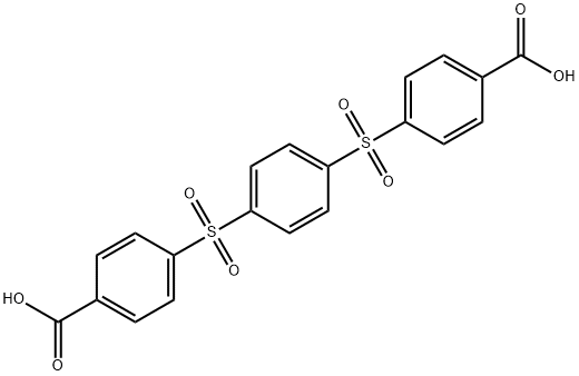 Benzoic acid, 4,4'-[1,4-phenylenebis(sulfonyl)]bis- (9CI) Struktur