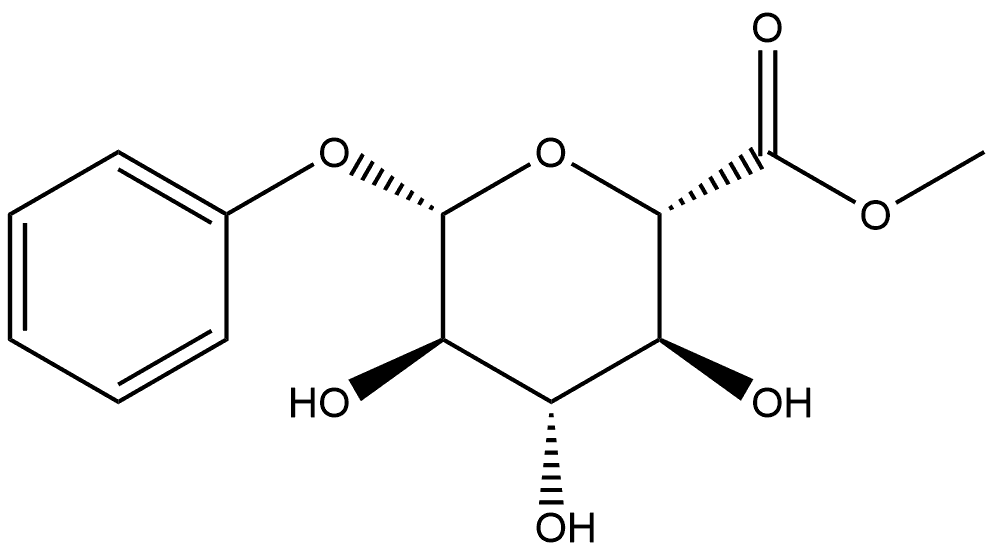 Phenyl β-D-Glucuronide Methyl Ester Struktur