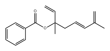 1,5,7-Octatrien-3-ol, 3,7-dimethyl-, 3-benzoate, (5E)- Struktur