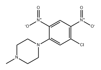 Piperazine, 1-(5-chloro-2,4-dinitrophenyl)-4-methyl- Struktur