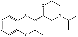 Morpholine, 2-[(2-ethoxyphenoxy)methyl]-4-(1-methylethyl)-, (R)- Struktur