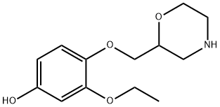 Phenol, 3-ethoxy-4-(2-morpholinylmethoxy)- Struktur