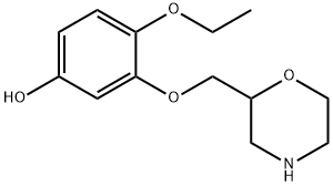 Phenol, 4-ethoxy-3-(2-morpholinylmethoxy)- Struktur