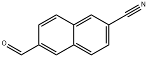 2-Naphthalenecarbonitrile, 6-formyl- Struktur