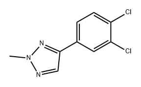 2H-1,2,3-Triazole, 4-(3,4-dichlorophenyl)-2-methyl- Struktur