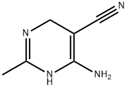 5-Pyrimidinecarbonitrile, 6-amino-1,4-dihydro-2-methyl- Struktur