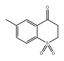 4H-1-Benzothiopyran-4-one, 2,3-dihydro-6-methyl-, 1,1-dioxide Struktur