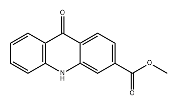 3-Acridinecarboxylic acid, 9,10-dihydro-9-oxo-, methyl ester Struktur