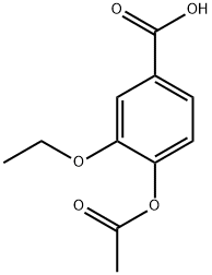 Benzoic acid, 4-(acetyloxy)-3-ethoxy- Struktur