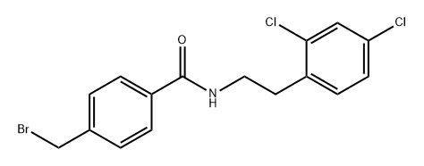 Benzamide, 4-(bromomethyl)-N-[2-(2,4-dichlorophenyl)ethyl]- Struktur