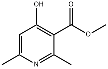 3-Pyridinecarboxylic acid, 4-hydroxy-2,6-dimethyl-, methyl ester Struktur