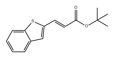 2-Propenoic acid, 3-benzo[b]thien-2-yl-, 1,1-dimethylethyl ester, (2E)- Struktur